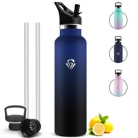 Mujigaga Edelstahl Trinkflasche 1L Bpa-Frei Auslaufsicher FüR Sport &