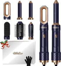 UKLISS 6 in 1 Haar Heißluft Styler Haartrockner Bürste Automatischer Lockenstab