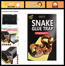 4 Pack Large Snake Glue Traps 10" x 16" - Enhanced Sticky Pads for Mice, Rats, I