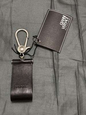 Gianni Versace Belt Leather Key Clip New Made In Italy!