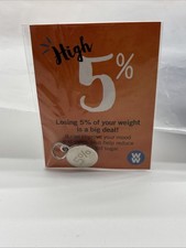 Weight Watchers WW 5  Weight Loss Goal Charm, New In Package Free Shipping