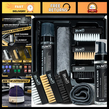 Shoe Cleaner Kit - Powerful 10X Cleaner for Sneakers, Leather, Suede, Canvas - 8