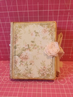 Handmade Junk Journal featuring Floral Papers from Temu