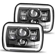 New Z Beam 5x7 Led Headlights DOT Approved 7x6 LED Headlights 500 Black Halo
