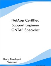 NetApp Certified Support Engineer ONTAP Specialist Study Guide Prep Flashcards