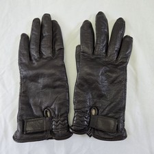 Vintage Wilsons Leather Women's Brown Soft Leather Driving Gloves Small Classic