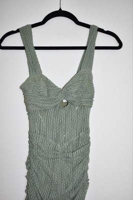 Selfie Leslie Oliana Fern Embroidered Mesh Ruched Cut-Out Midi Dress Size XS | eBay Selfie Leslie Oliana Fern Embroidered Mesh Ruched Cut-Out Midi Dress Size XS | eBay