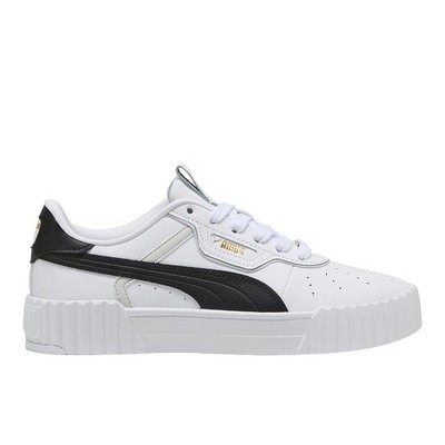 PUMA Carina 3.0 Luxe Lace Up  Womens White Sneakers Casual Shoes 40072403