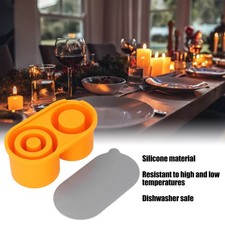 Silicone Ice Cube Tray For 40oz Cup Easy Release Hollow Cylinder Ice Maker With
