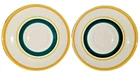 Saucer Stangl Pottery Flower 6" Diameter Set Of 2