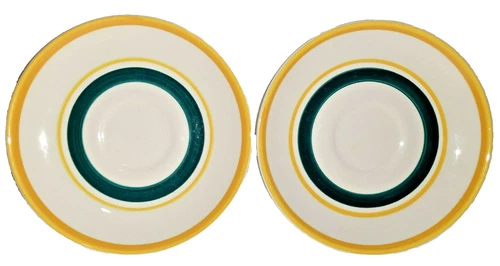 Saucer Stangl Pottery Flower 6" Diameter Set Of 2