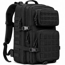 Military Tactical Backpack Camping Hiking Travel MOLLE Bag 40L Black