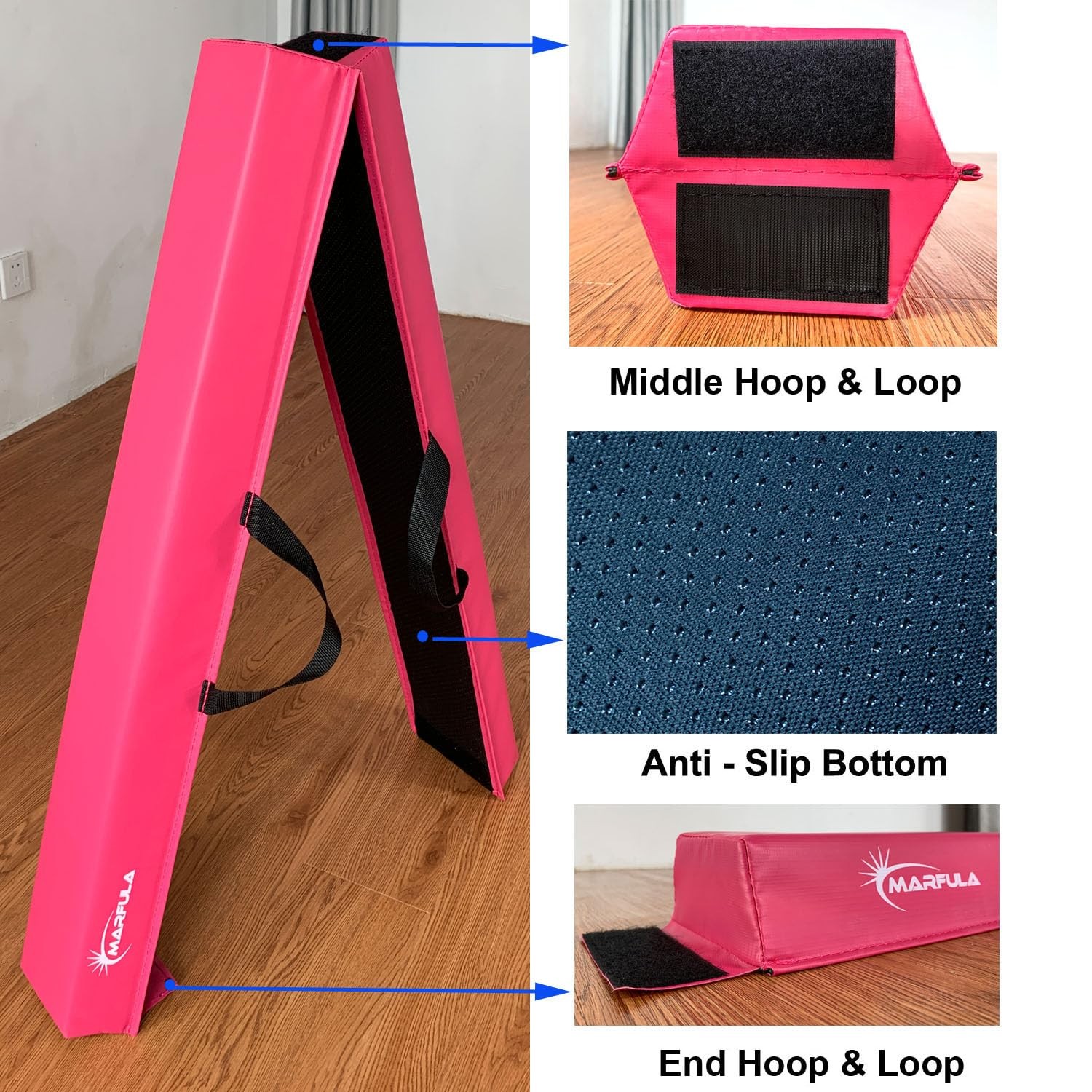 6 FT / 8 FT / 9 FT / 10 FT Balance Beam Folding Floor Gymnastics Equipment fo... thumbnail 5