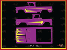 164 62 Chevy Truck Yellow Rake Decal Scr-1087 164 62 Chevy Truck Yellow Rake Decal Scr-1087