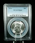 1954 P 50C Franklin Half Dollar PCGS MS64 #7364