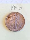 1946 Walking Liberty Half Dollar 90% Silver  Coin