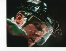 PHOENIX COYOTES CRAIG JANNEY SIGNED BLACK JERSEY 8X10 