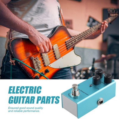 Blue Metal Electric Guitar Effects Pedal - Mini Distortion Pedal Rock Style