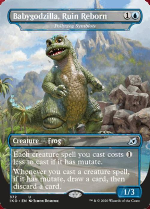 Babygodzilla, Ruin Reborn -Foil Light Play English MTG Ikoria: Lair of Behemoths