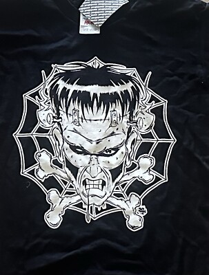 Electric Frankenstein - Web Skull -Vintage new never worn licensed