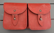 Cartouchière Rouge MAS 36 CSPLE Légion Etrangère Spahis Sahara cuir 1950-60