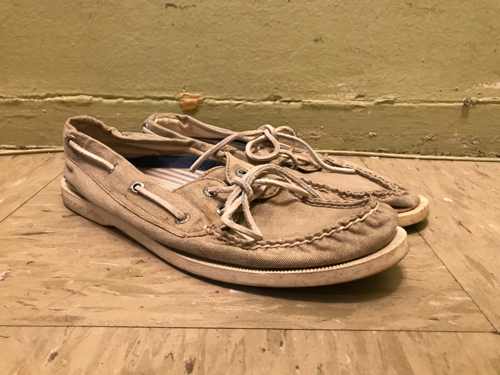 Mens Sperry Top-Sider Boat Shoes Khaki 
