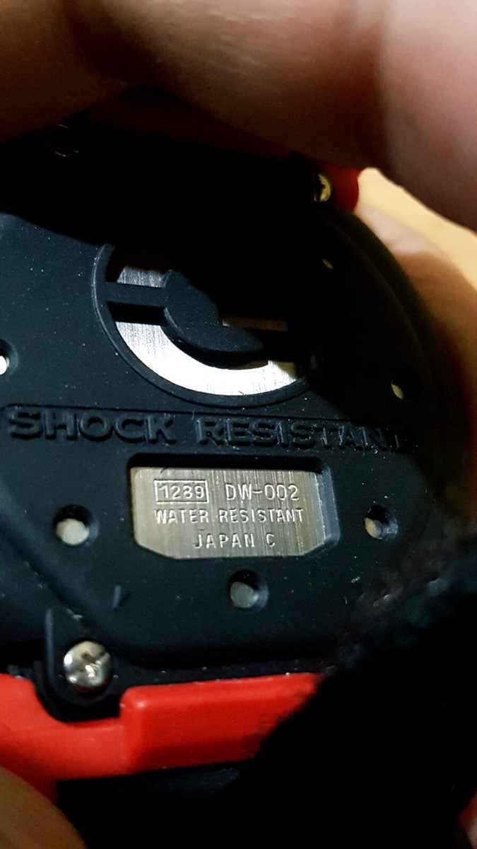G-Shock Vintage DW-002 Power-G RED Rastafarian Reggae Japan Cloth