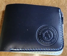 Brians Hockey Gear Wallet Blue  with  White & Grey Interior. HFC 2 Of 2