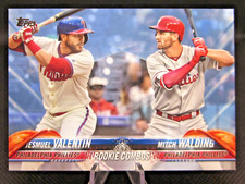 2018 TOPPS UPDATE US106 ROOKIE COMBOS VALENTIN/WALDING FATHERS DAY BLUE 35/50