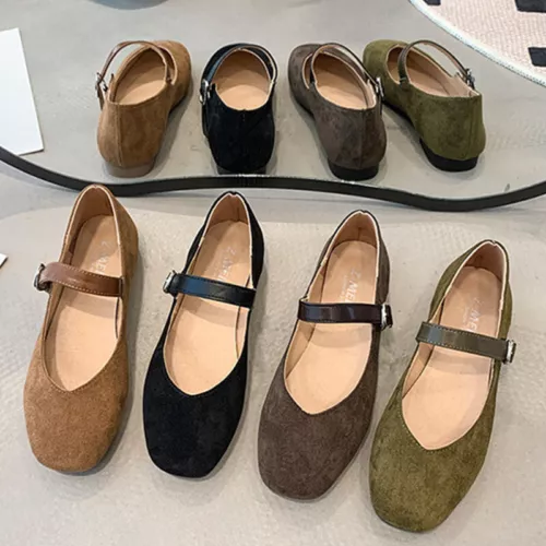 Ballerine donna slip on scuola Mary Jane punta tonda decolte comode ragazza passeggio - Foto 1 di 27