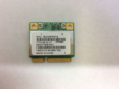 Atheros AR5B95 Mini Pci-e 802.11bgn Wireless WiFi Card T77H126.00