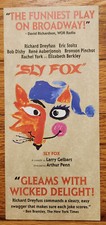 Sly Fox Broadway Advertising Flyer Pamphlet 2004 Richard Dreyfuss Eric Stoltz