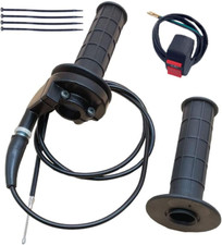 Throttle Grip Set with Cable & Clamp for Dirt Bike ATV Quad 50cc-125cc