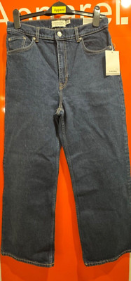 & Other Stories High Waist Wide Leg Ankle Length Jeans, EUR 31/28, RRP £75, b179