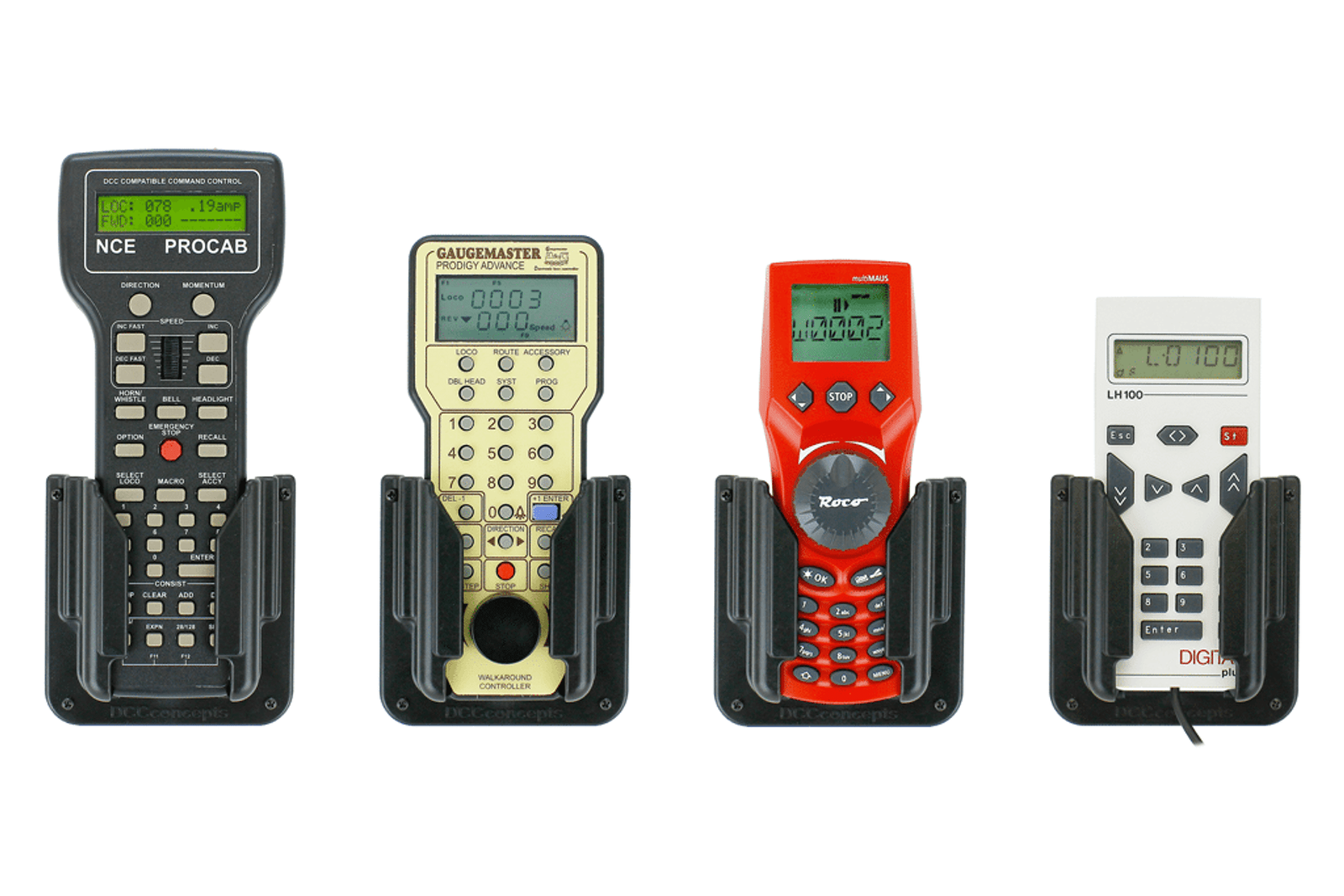 DCC Concepts DCC Throttle Holder Controller Caddy Digitrax, NCE, Lenz