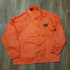 Vintage O's GOLD Seed Corn Orange Windbreaker Jacket WEATHERCASTER