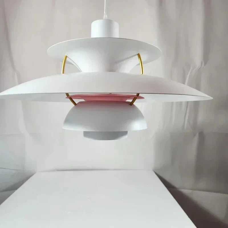 Iron Pendant Light E27 LED Chandelier Colorful Umbrella Lamp Dinning Table Ceil - Image 4 of 4