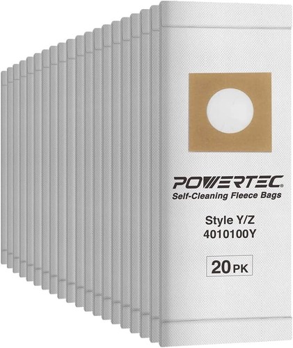 Powertec 75057-P2 Hocheffizienter Filterbeutel für Staubsauger Stle Y/Z, 20 Stück - Bild 4 von 7