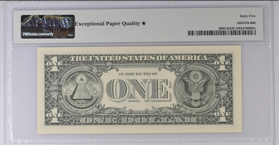 STAR PMG 65 Near Solid 5 S/N K85555555A - Image 3 of 3