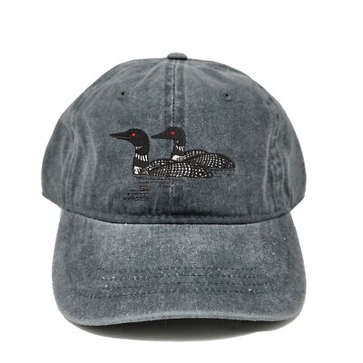 Wildlife Loons embroidered dad hat, Loon bird embroidered ball cap