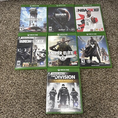Microsoft Xbox One Assorted Video Games Lot of 7 Tested
