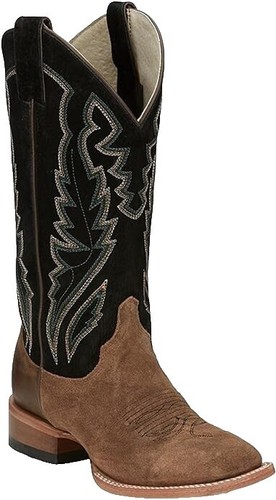 Justin Sz 10.5 D Men's Leather 1215 EP Square Toe Western Boots