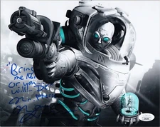 MAURICE LAMARCHE Authentic Signed "BATMAN ARKHAM Mr. FREEZE" 8x10 Photo JSA COA