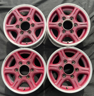 Set of 4 1990-1993 Mazda B2600i OEM 14x5-1/2 14” 6 Lug Aluminum Wheels ...