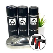 Alsa Easy Chrome Kit with Spray Gun – Mirror Chrome Starter Bundle