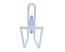 White Alloy Cage Water Bottle Holder Rack W/ BOLT Beach Cruiser, Mountain Bike.