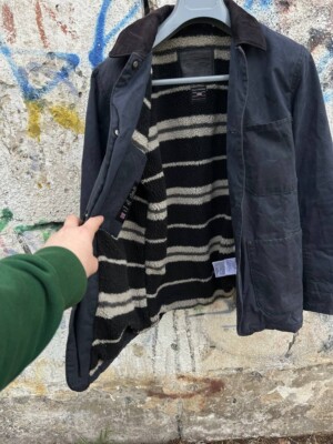 Levi's X Halley Stevenson Waxed Cotton Blanket Lined Jacket Size S