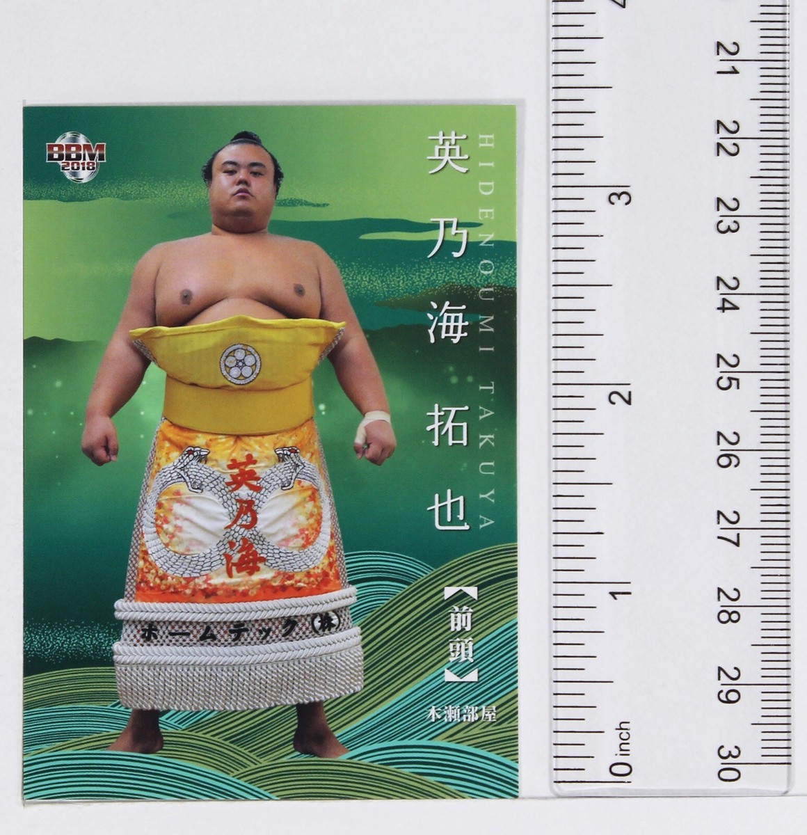 HIDENOUMI TAKUYA (Maegashira)- 2018 BBM Sumo Wrestling Trading