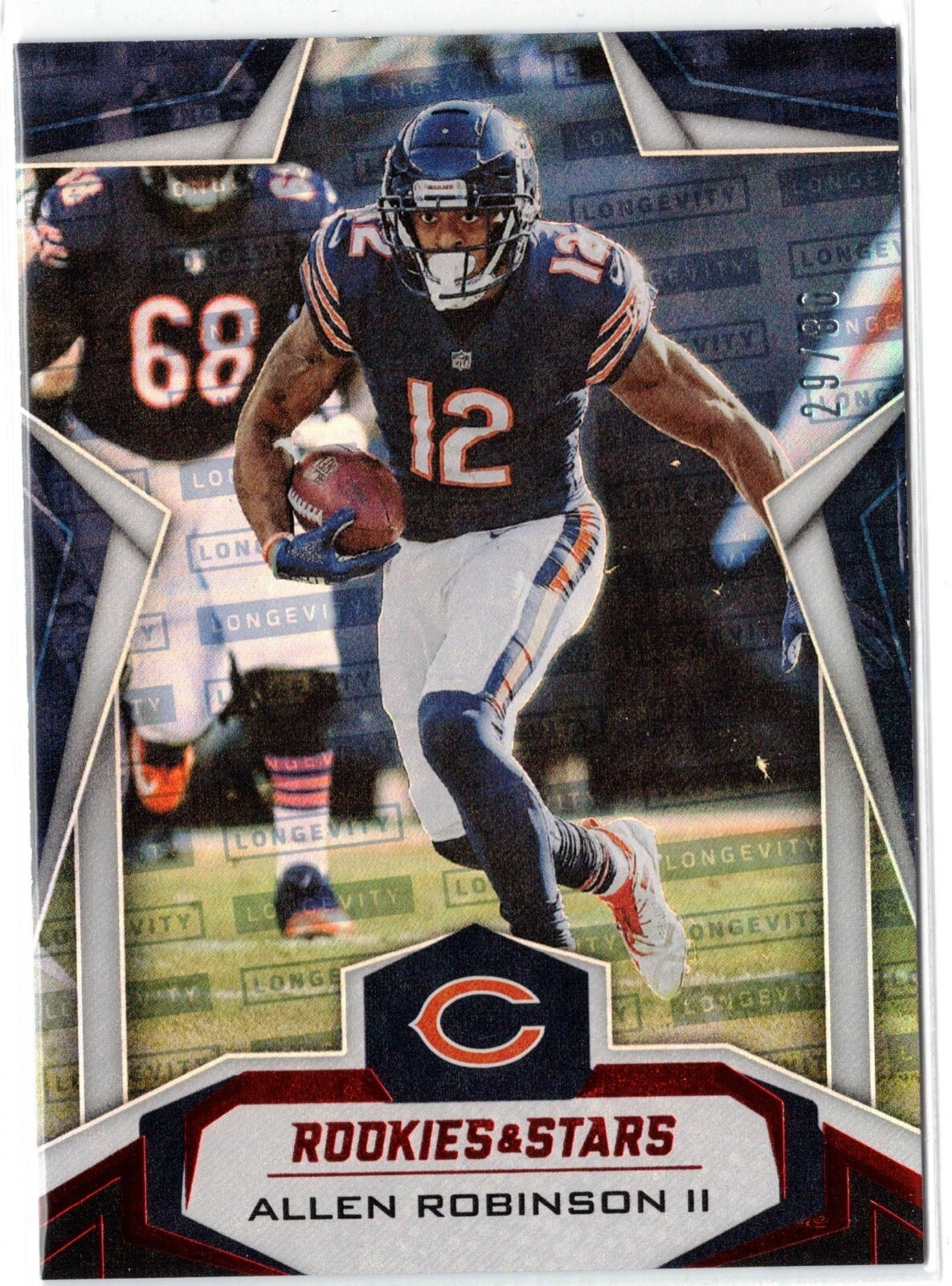 2019 Panini Rookies & Stars ALLEN ROBINSON II LONGEVITY RED PARALLEL #69 /80