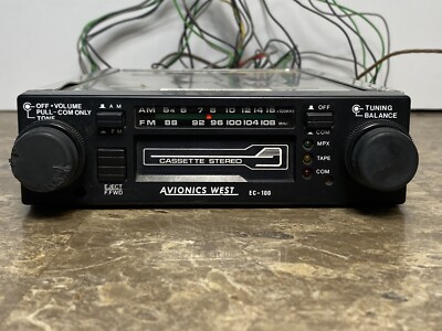 Beech Baron 95-B55 Avionics West Cassette Stereo P/N EC-100 Mods 1-3 (0518-175)